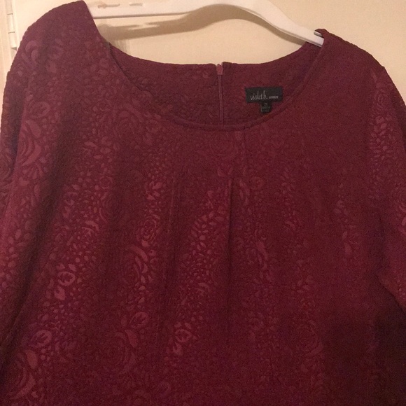 Plus Size - Red Dress - Picture 3 of 4